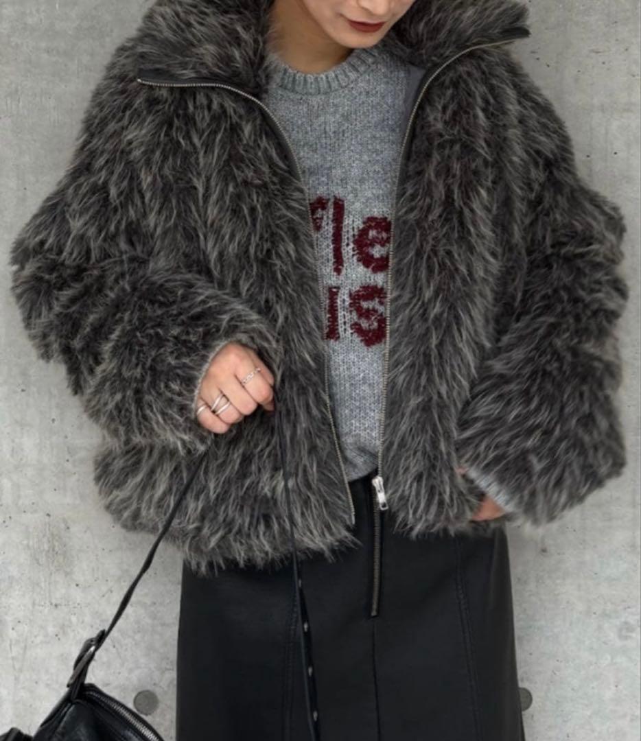 JEANASIS MIXカラーファーブルゾン グレー