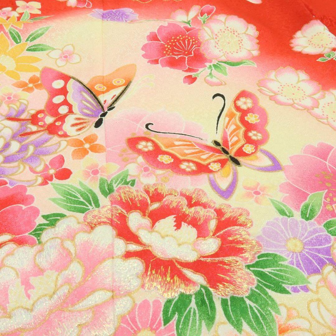 ¶:⊃✺新品 七五三 ７歳 四つ身着物・襦袢 ２点セット B10