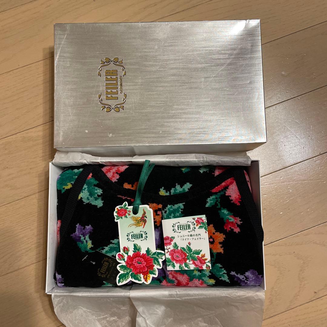 FEILER フェイラー シュニール織 エプロン ポピーズ