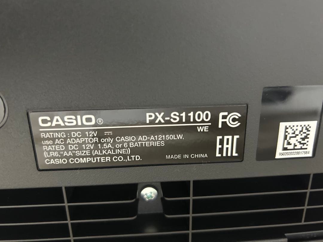 CASIO 電子ピアノ Privia PX-S1100WE