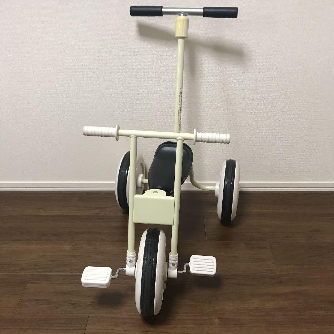 【無印良品】MUJI三輪車　舵取り棒付　説明書あり