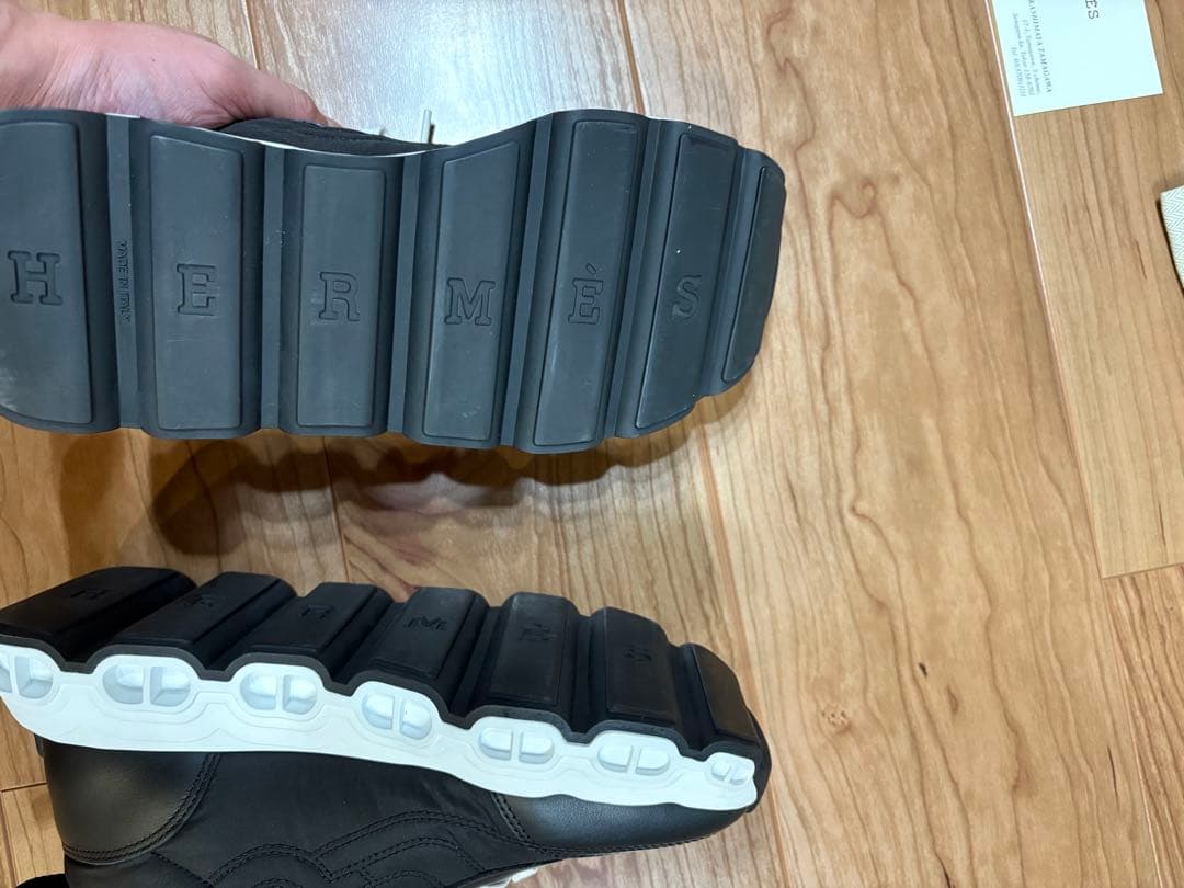 HERMÈS（エルメス)インパルス スニーカー ブラック 36.5（23.5cm