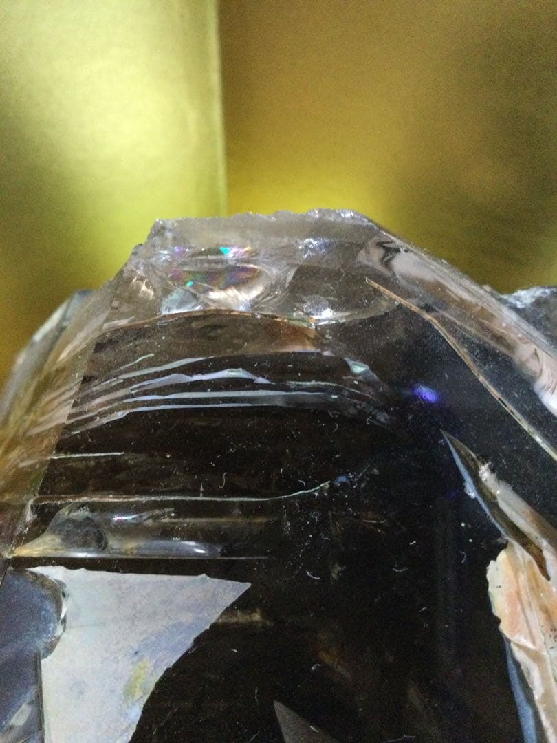 モリオン虹入りスーパーファントム、激レア、極上品モリオン原石　観賞石