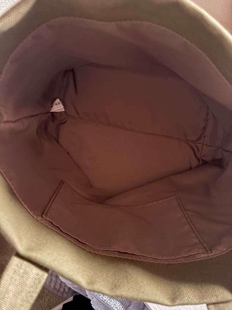 FEILER ラブラリー　オールドテディ ワッペントートバッグ ダークグリーンL