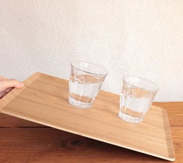 【木製】スクエア トレー お盆 滑り止め加工 ナチュラルキッチン20点セット