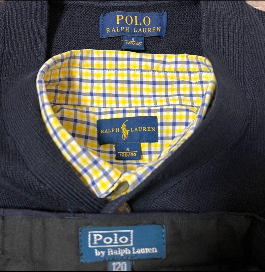 ★美品★ ポロ ラルフローレン フォーマル 3点セット 男の子 発表会 結婚式