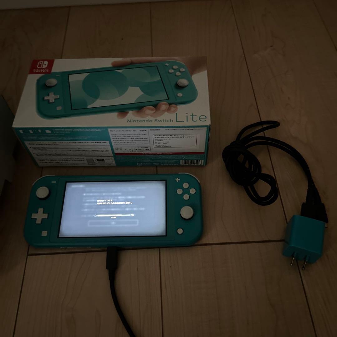 Nintendo Switch Lite ターコイズ 本体 充電器付き