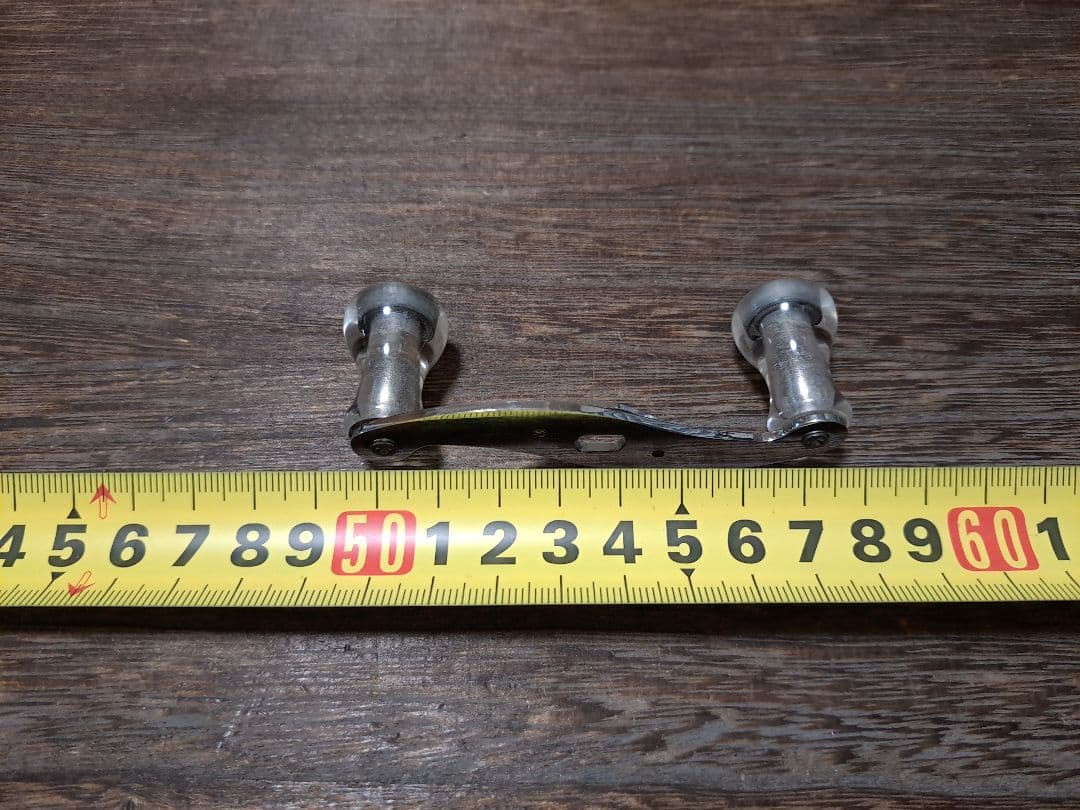 ザウルス　バルサ50　カスタム　S字パワーハンドル　シルバー × クリアノブ