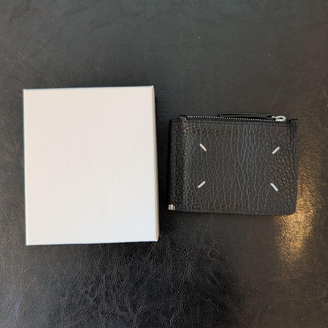 Maison Margiela マネークリップ レザー ウォレット ブラック