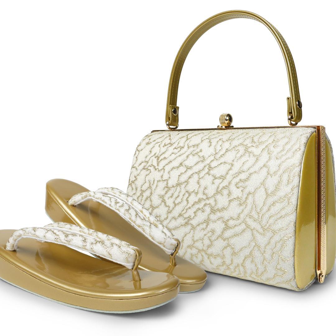 和装 草履バッグセット フォーマル 帯地 結婚式 留袖 uzouri24-G