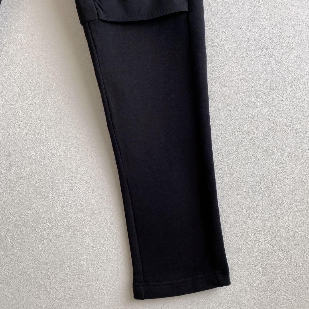 1PIU1UGUALE3 RELAX サークルロゴパデッドパンツ ブラック　M