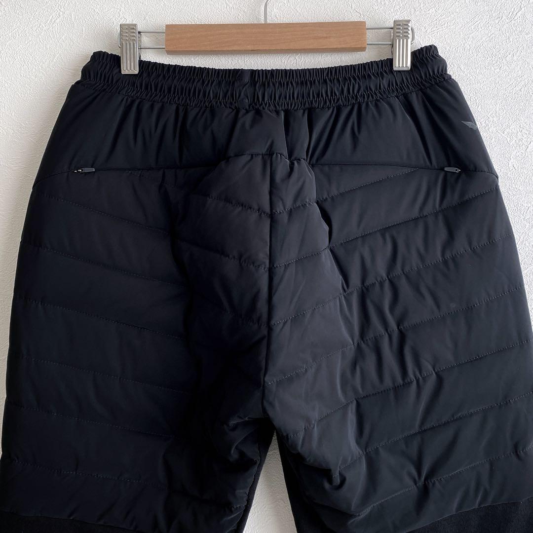 1PIU1UGUALE3 RELAX サークルロゴパデッドパンツ ブラック　M