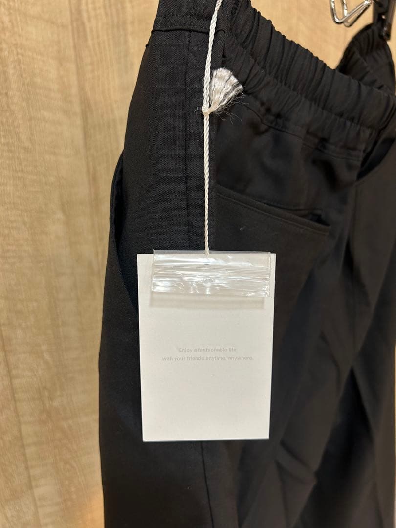 パンツ CTHY TECHWOOL BAGGY SARROUEL SLACKS BL2