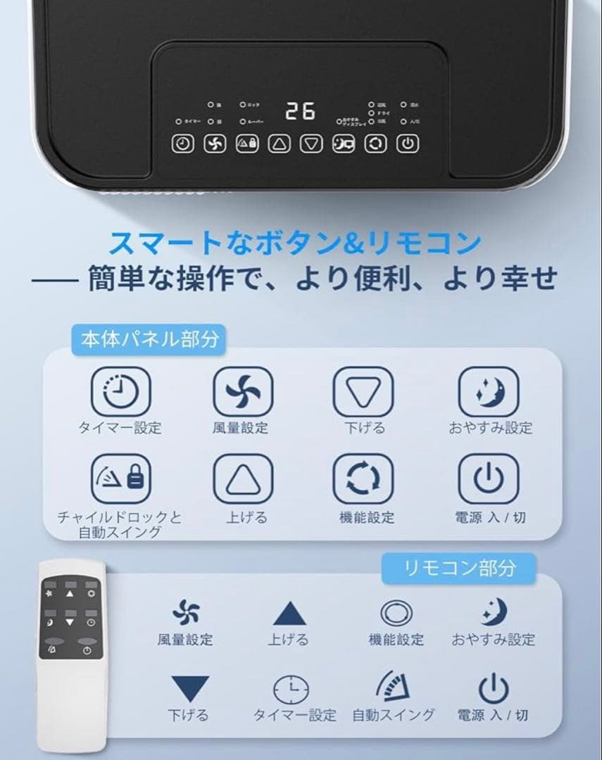 スポットクーラー 移動型エアコン 工事免 10畳 冷風 送風 除湿 2.7kw