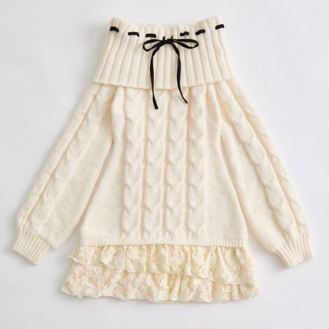 ワンピース OLIVE des OLIVE girly cable one-piece