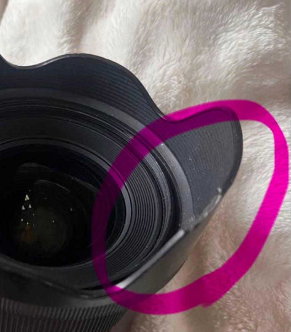 SIGMA 単焦点レンズ 77mm径 花形フード付き