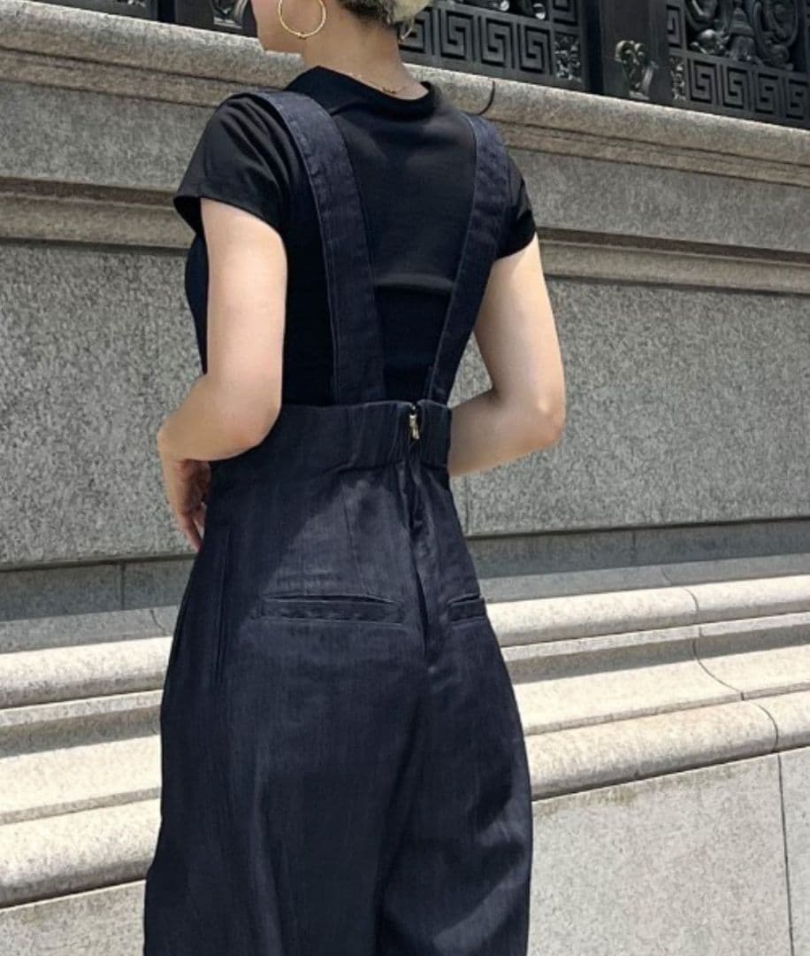 JENNE 2wayハイウエストリラックスデニムパンツL