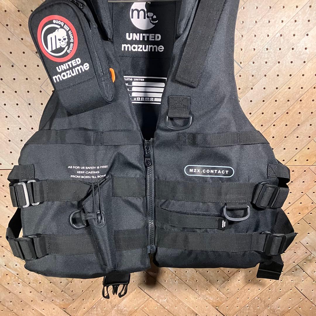 mazume MZX.CONTACT 黒 フィッシングベスト 新品未使用 調整式