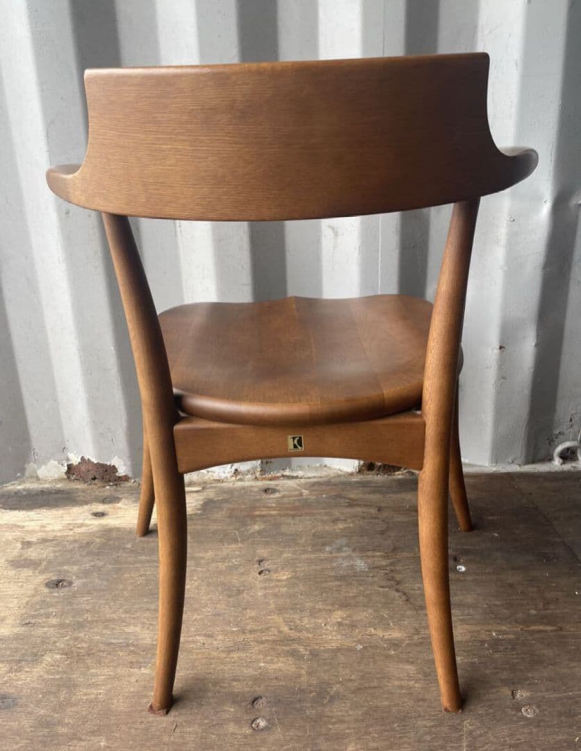 キツツキ飛騨産業 クレセント アームチェア オーク