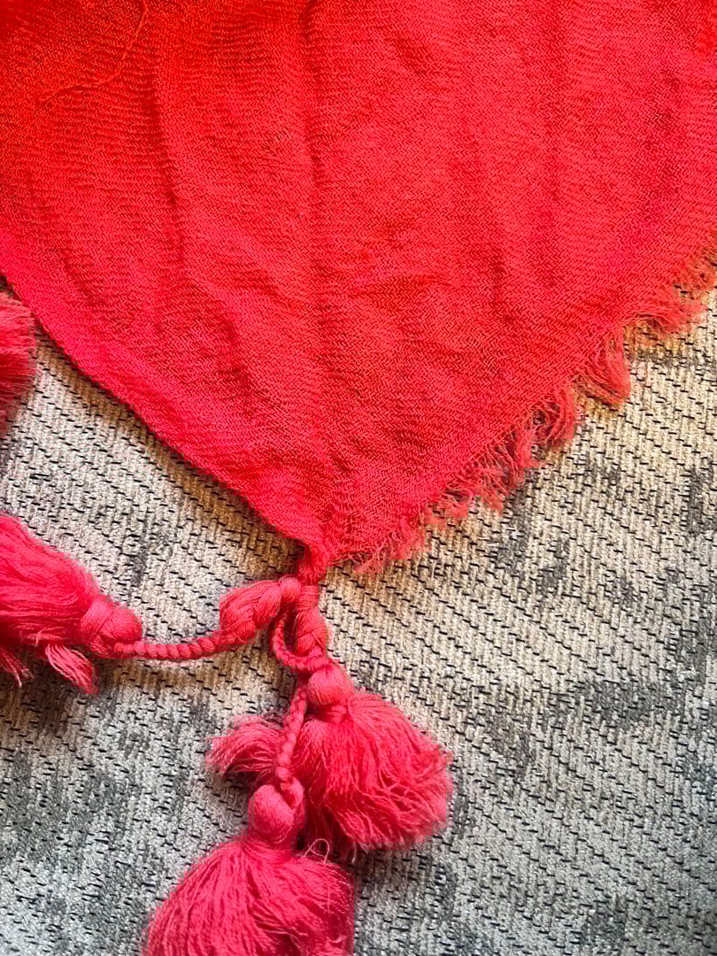 アーツアンドサイエンス ARTS&SCIENCE 赤色 大判ストール