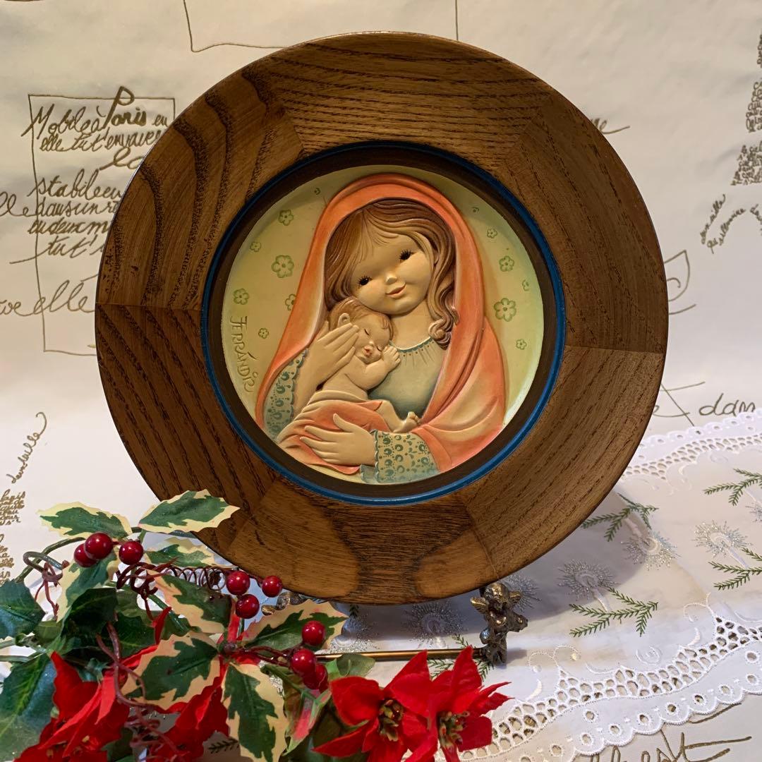 アンリ人形　ビンテージ1978年Mother's Day木製プレート！可愛い！