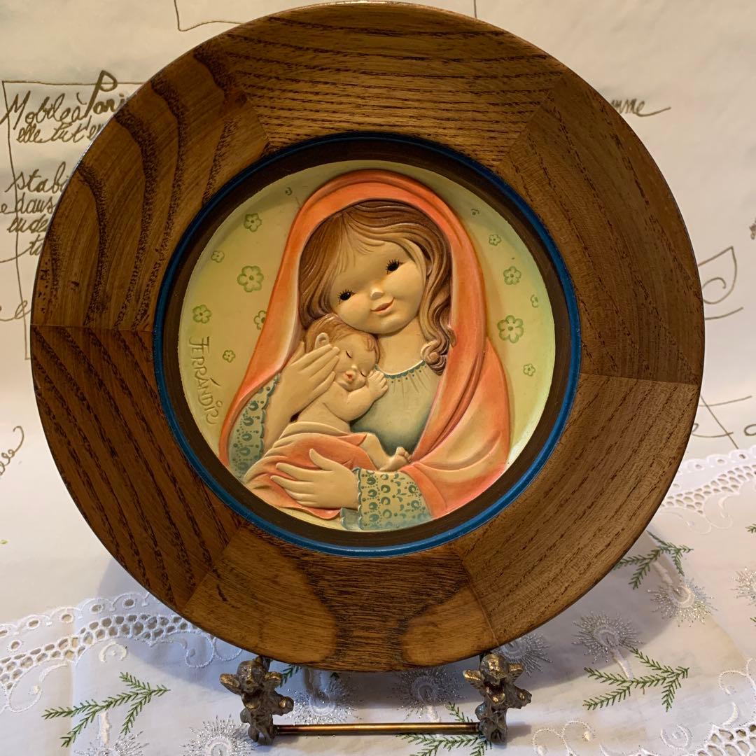 アンリ人形　ビンテージ1978年Mother's Day木製プレート！可愛い！