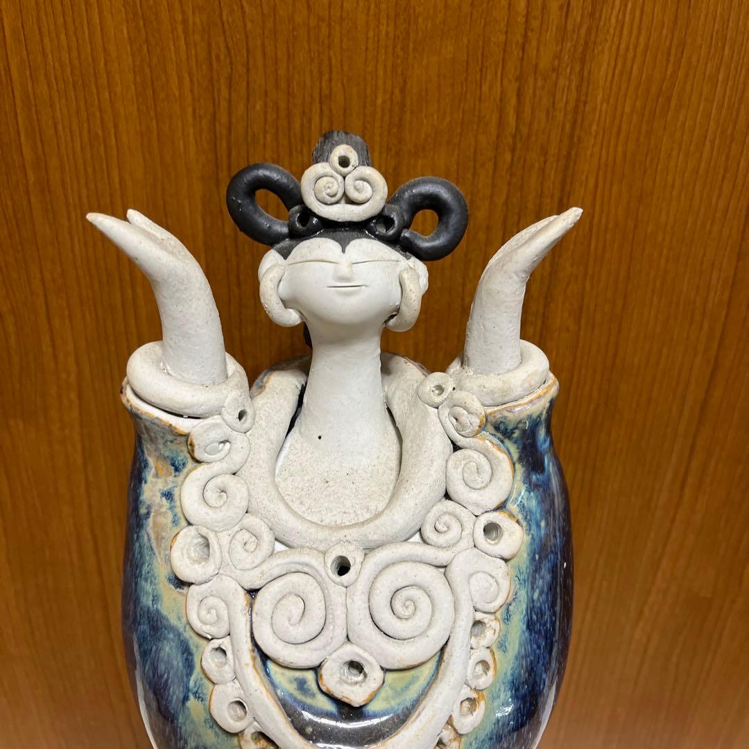 Toshi砥部焼 青芳窯 森元青芳 青芳人形 骨董 工芸品 陶芸
