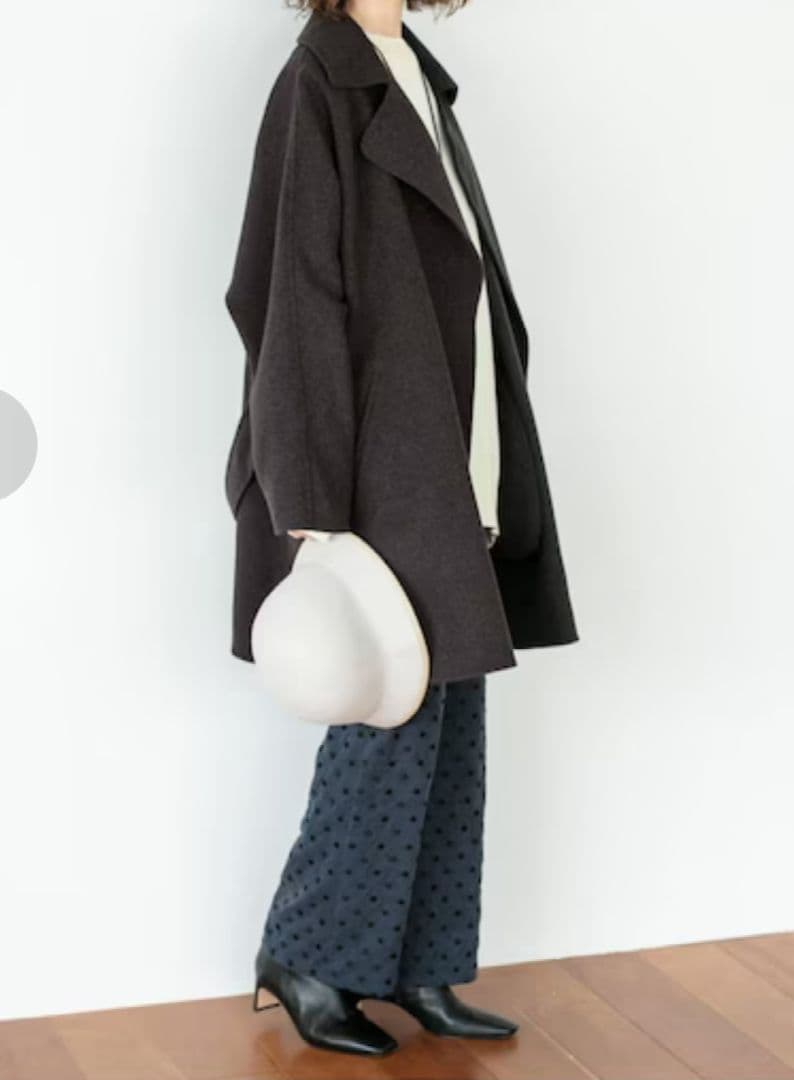 IENA MANTECO PUREダブルフェイスショートコート