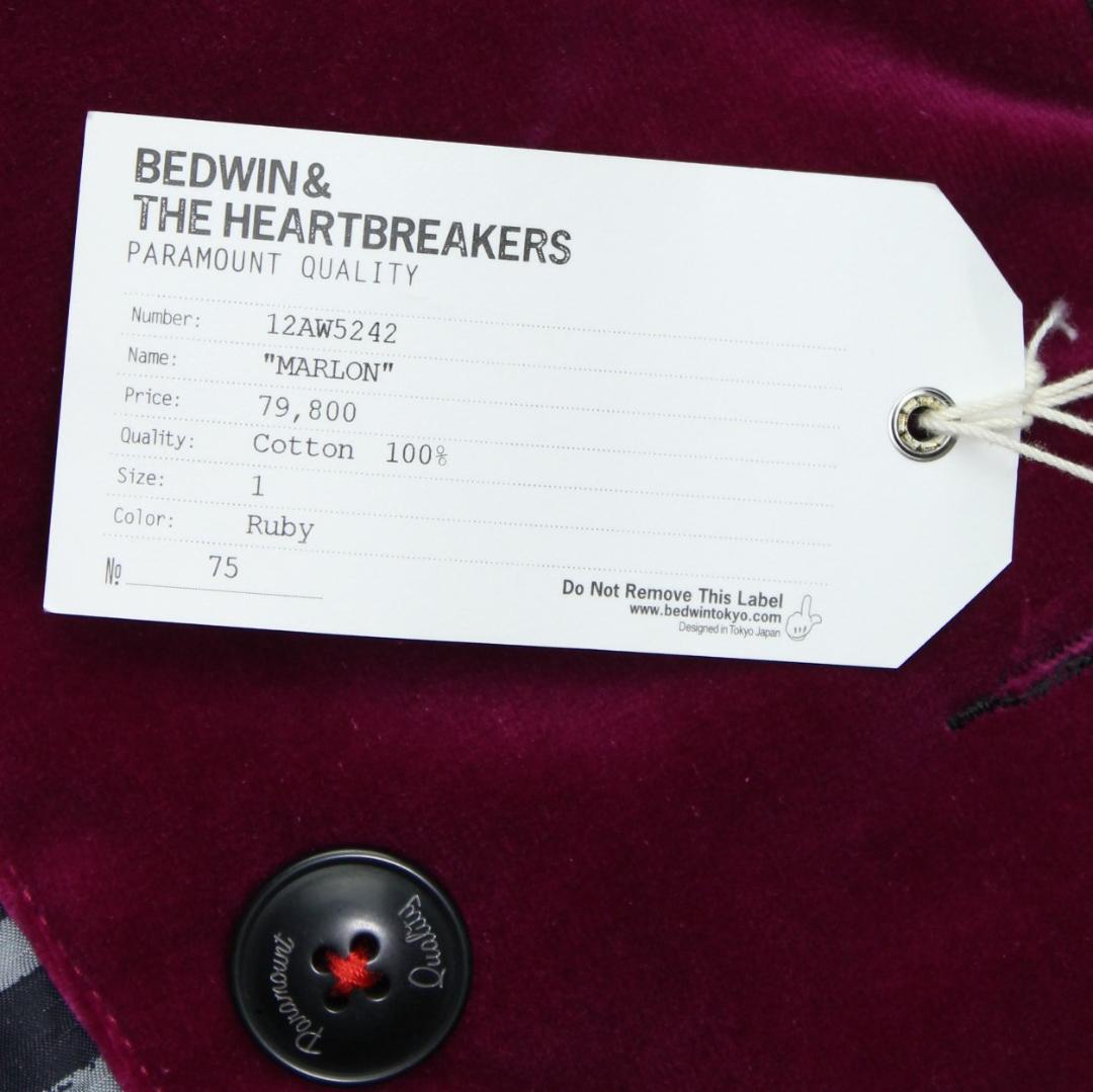 BEDWIN 新品 ポントリオ社製ベルベット Pコート 1