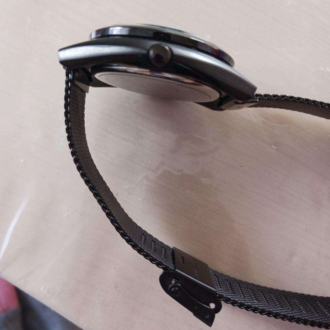 CITIZEN ソーラークォーツ腕時計 ブラック　5351プール・オムコラボ