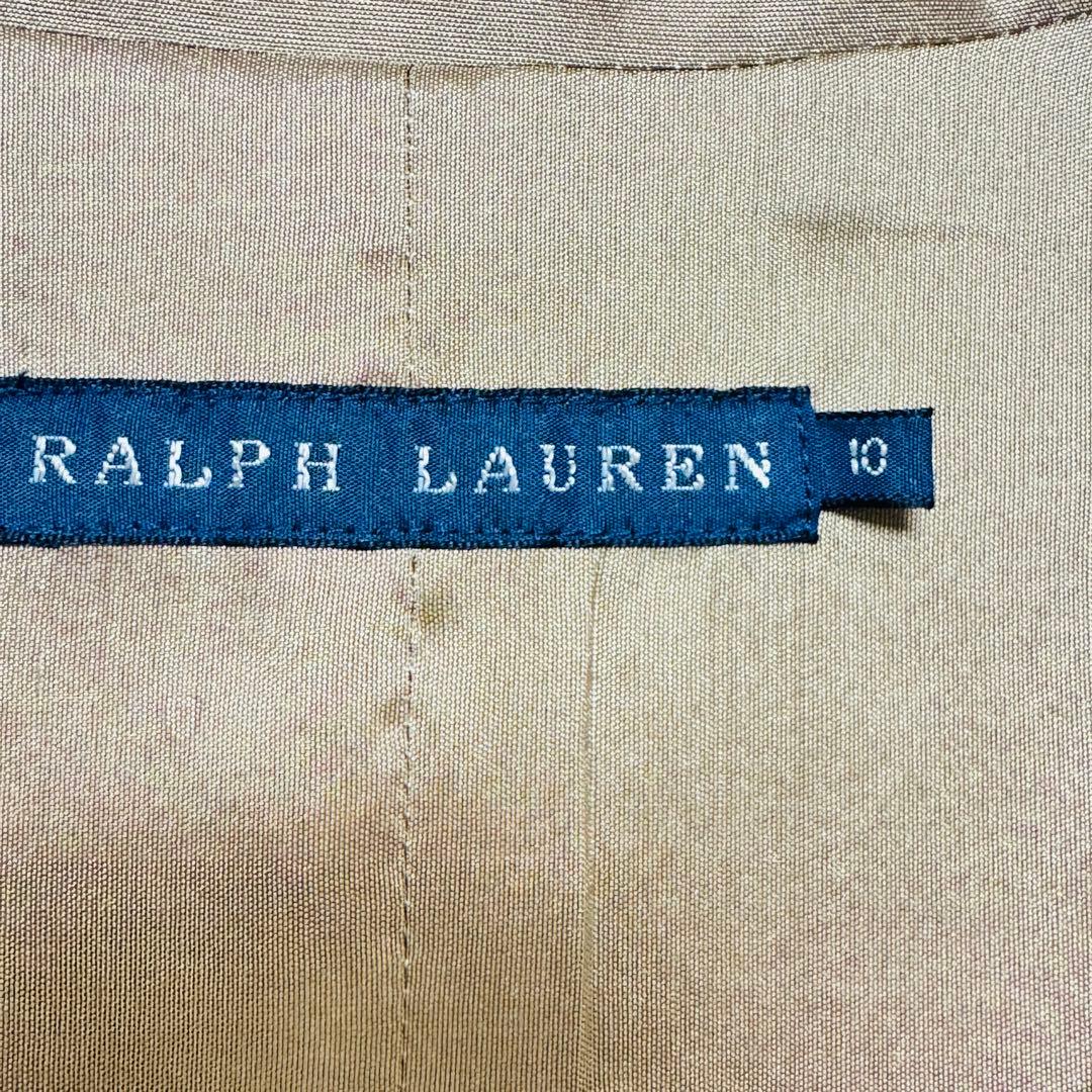 Ralph Laurenシャツワンピース シルク100% シャンパンゴールドM