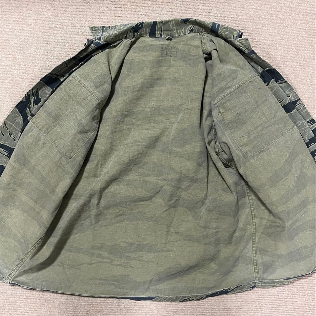 60S 70s タイガーストライプ タイガーカモ ジャケット ベトナム戦争 M