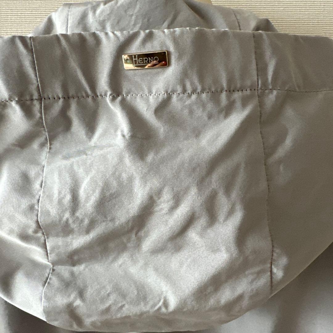 Herno グレー フード付きトレンチコート