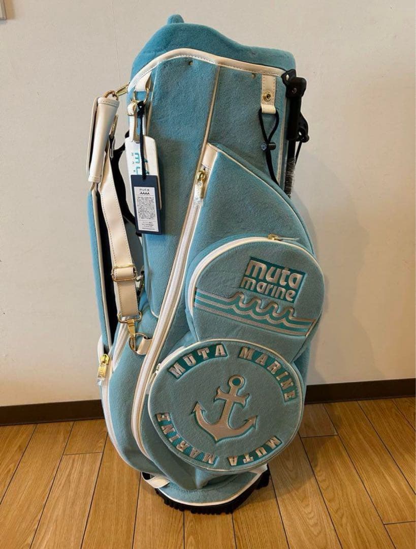 希少色の水色！muta marine ゴルフバッグ 水色