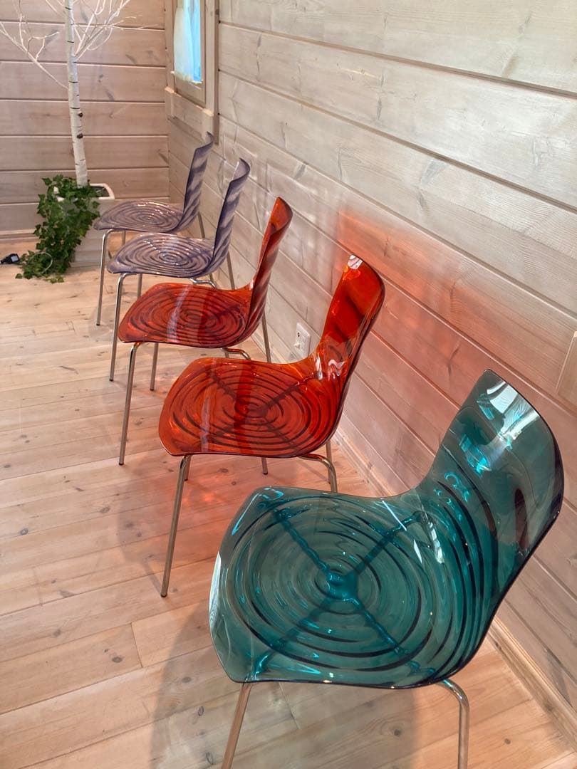 【廃盤レア】イタリア製　カリガリス L'EAU アクリルチェア　ブルー