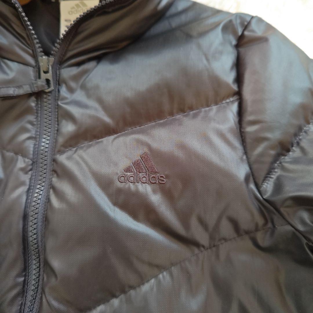 良品　アディダス　ロング ダウンコート　ベンチコート　Lサイズ　ブラック