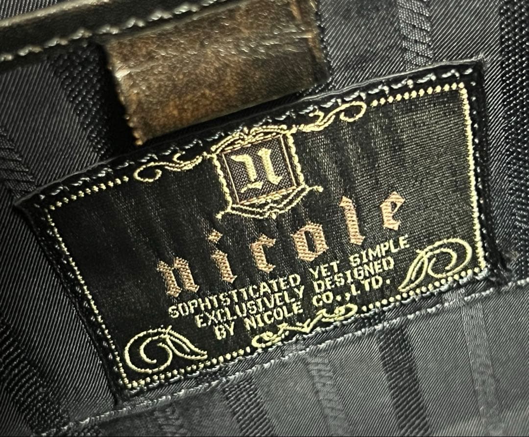 nicole ニコル　バック　ビンテージバッグ　ゴシック　y2k アーカイブ