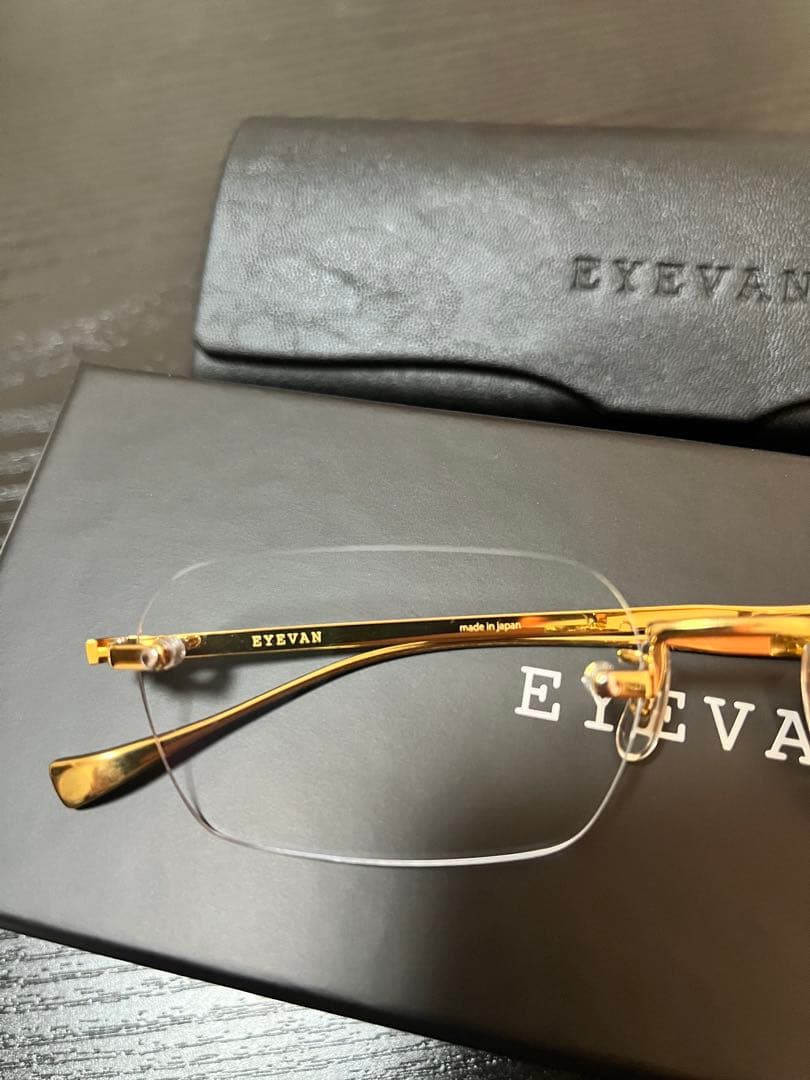 ハ*】様 EYEVAN Grain SUN col. YG/BLU