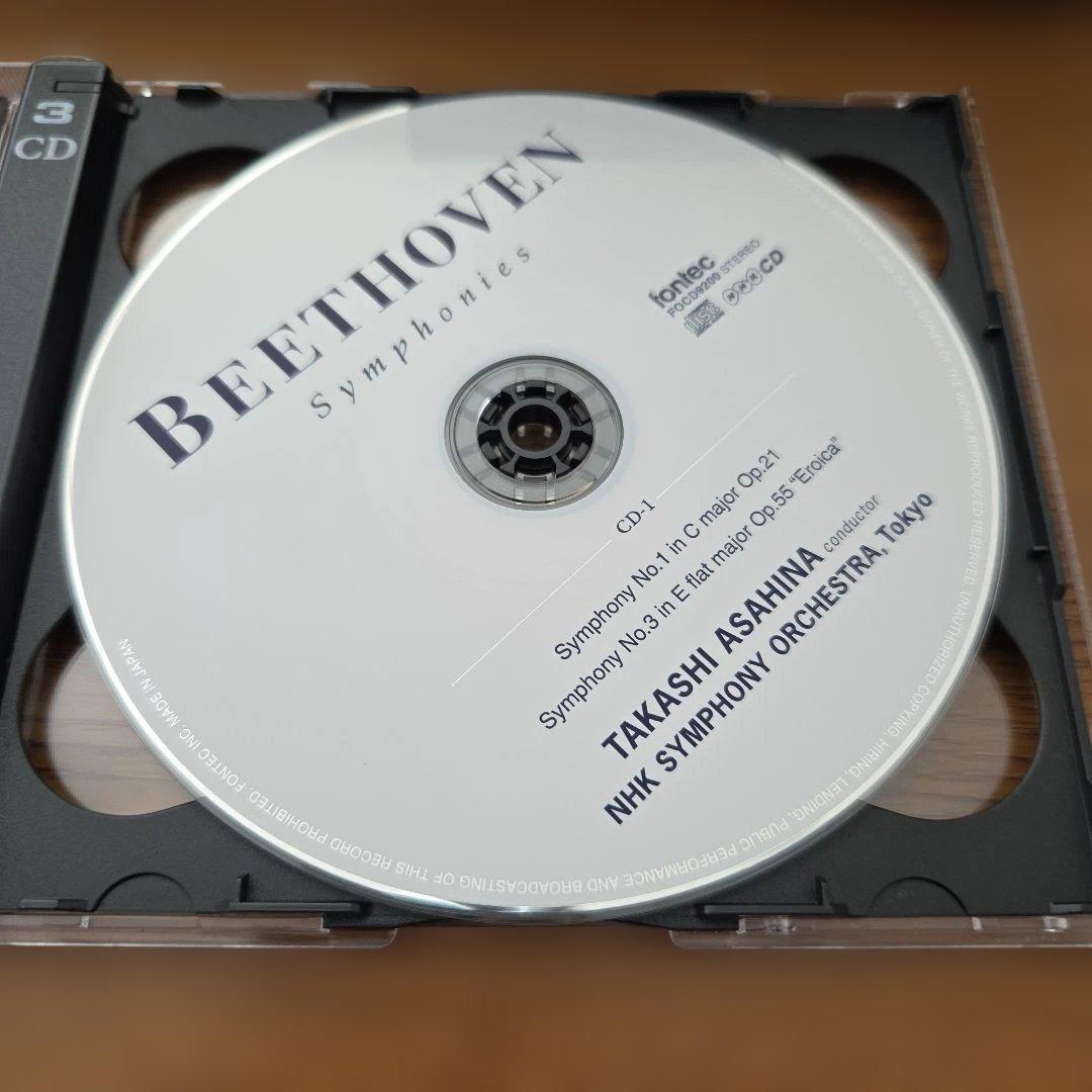 朝比奈隆指揮N響　ベートーヴェン 交響曲選集 3CD