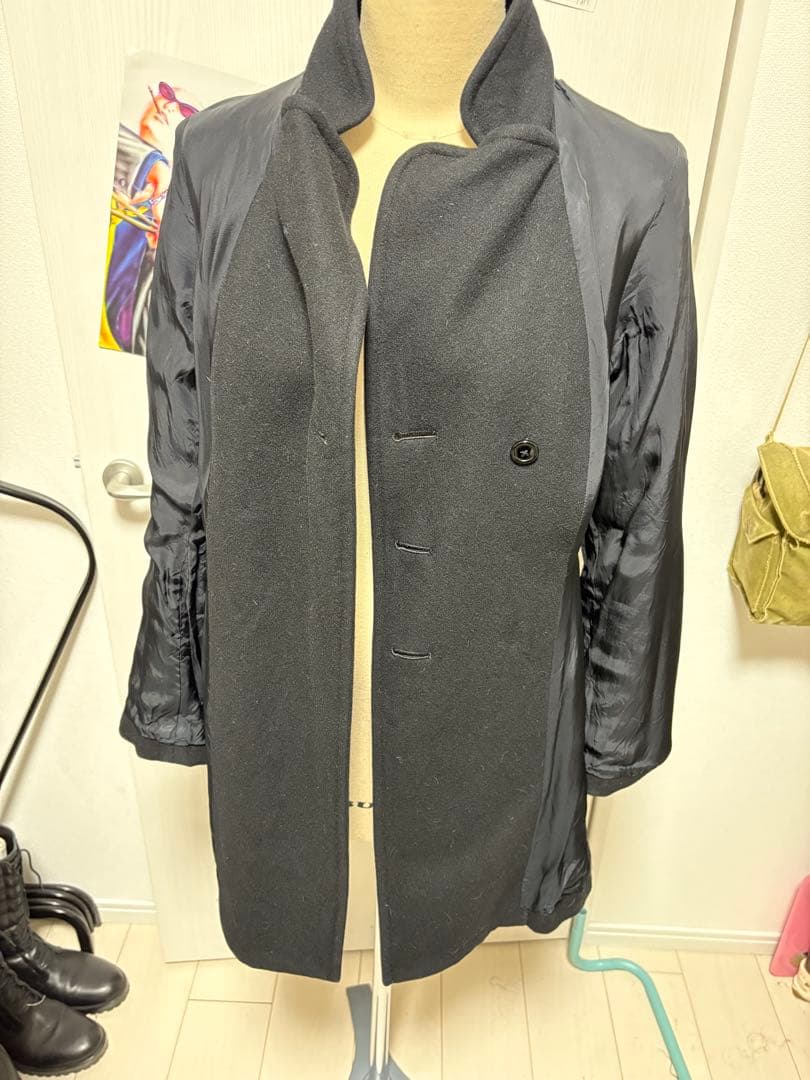 Vivienne Westwood ウール ダブルブレスト ピーコート ブラック