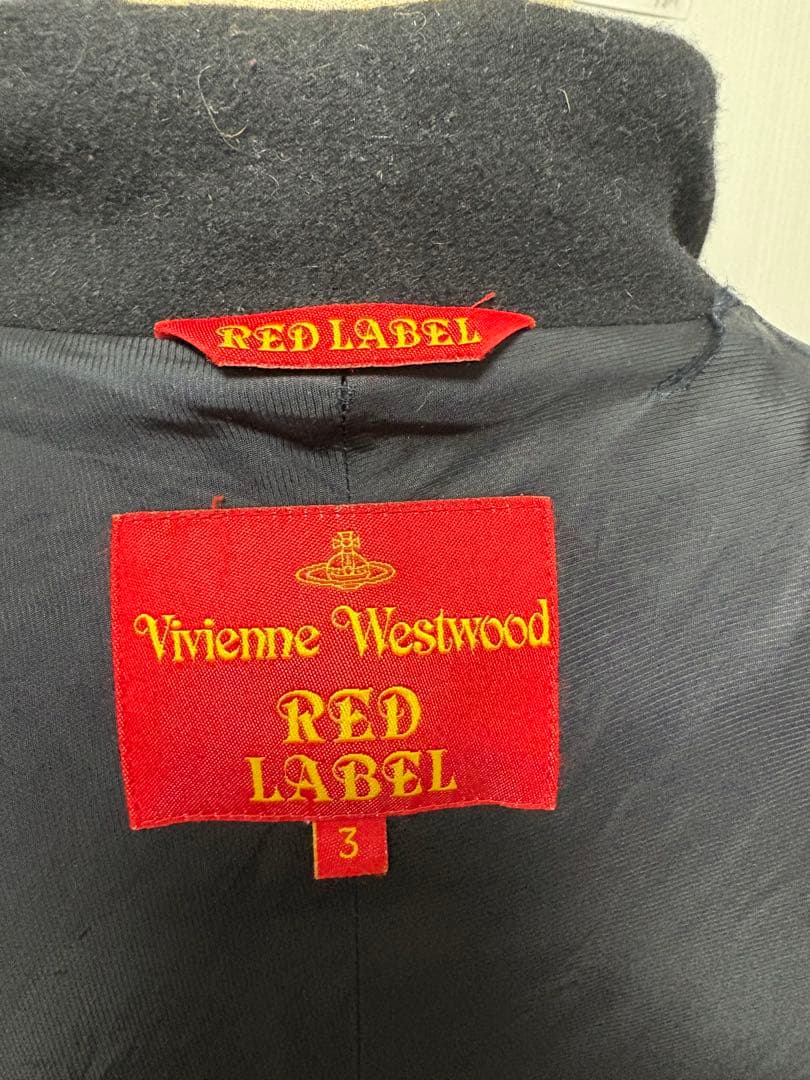 Vivienne Westwood ウール ダブルブレスト ピーコート ブラック