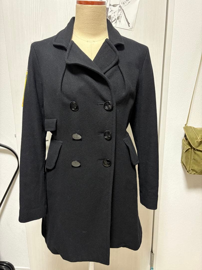 Vivienne Westwood ウール ダブルブレスト ピーコート ブラック