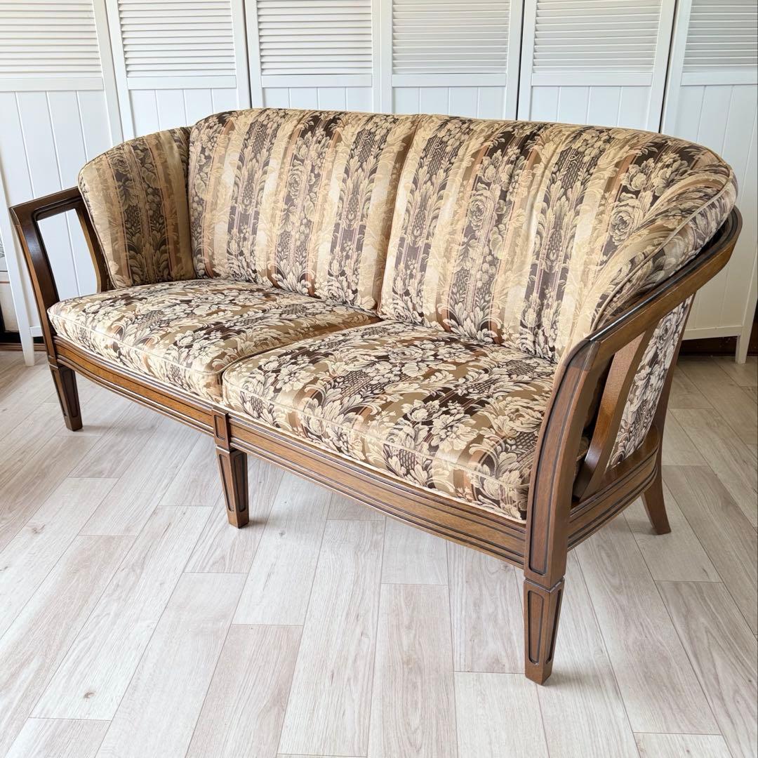 あや　マルニ木工 地中海ロイヤル シャルル アームチェア 2人/3人掛け