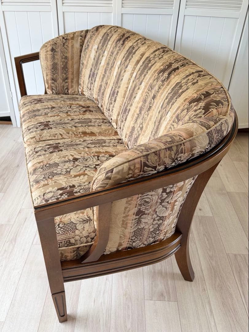 あや　マルニ木工 地中海ロイヤル シャルル アームチェア 2人/3人掛け