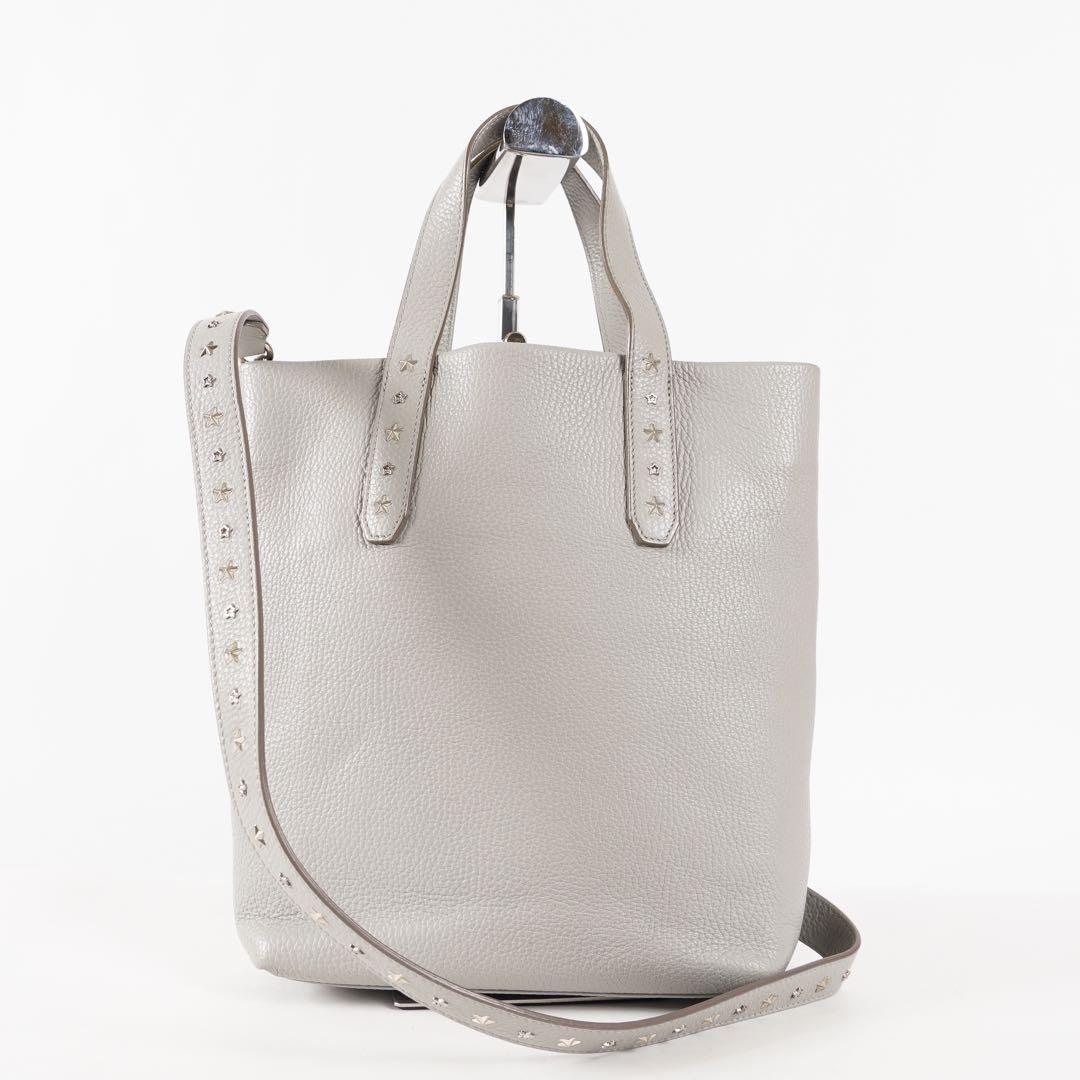 【極美品✨】ジミーチュウ ソフィア 2wayバッグ レザー グレー