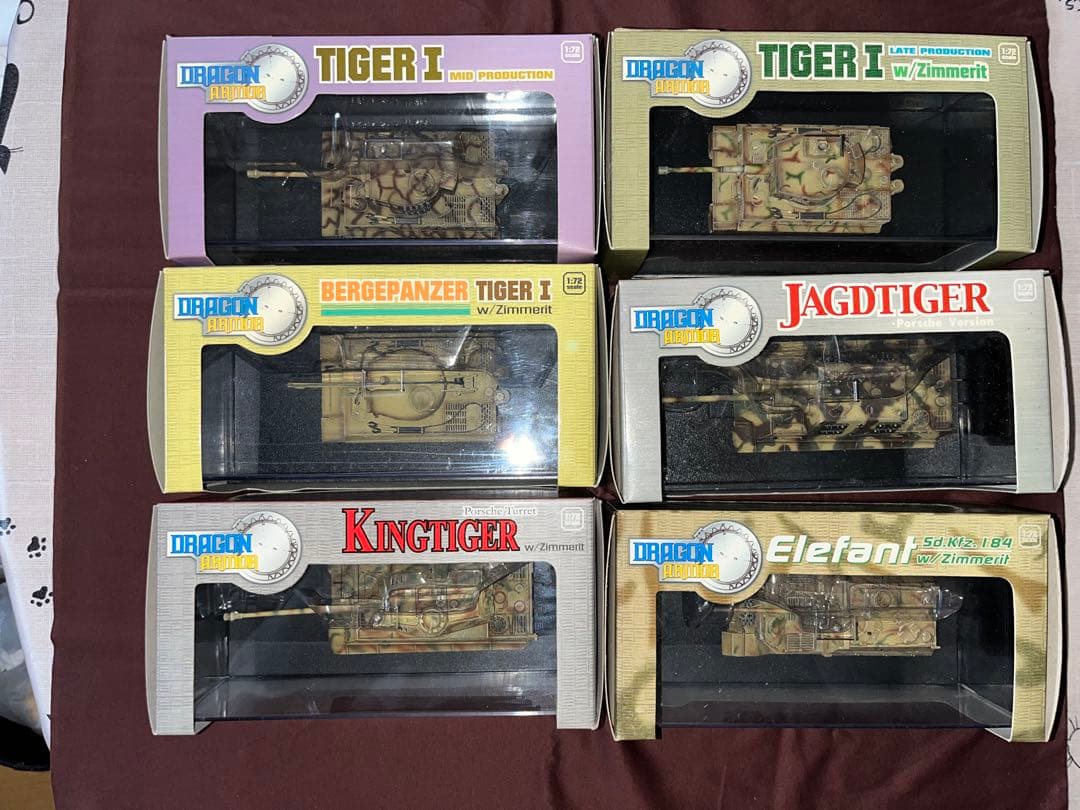 1/72ドイツ　戦車完成品6点