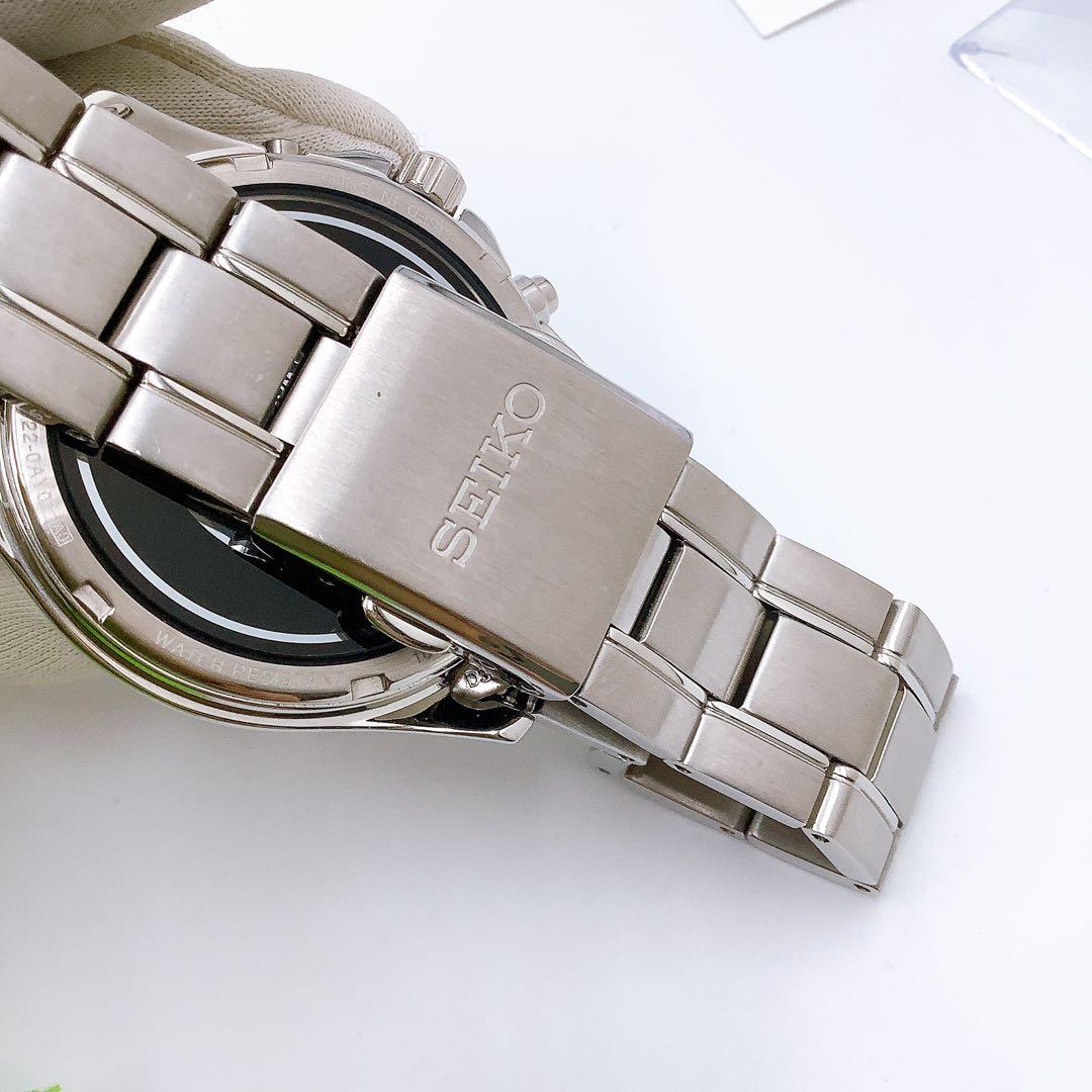 ほぼ新品✨セイコー スピリット 腕時計 メンズ ソーラー サファイアガラス 防水