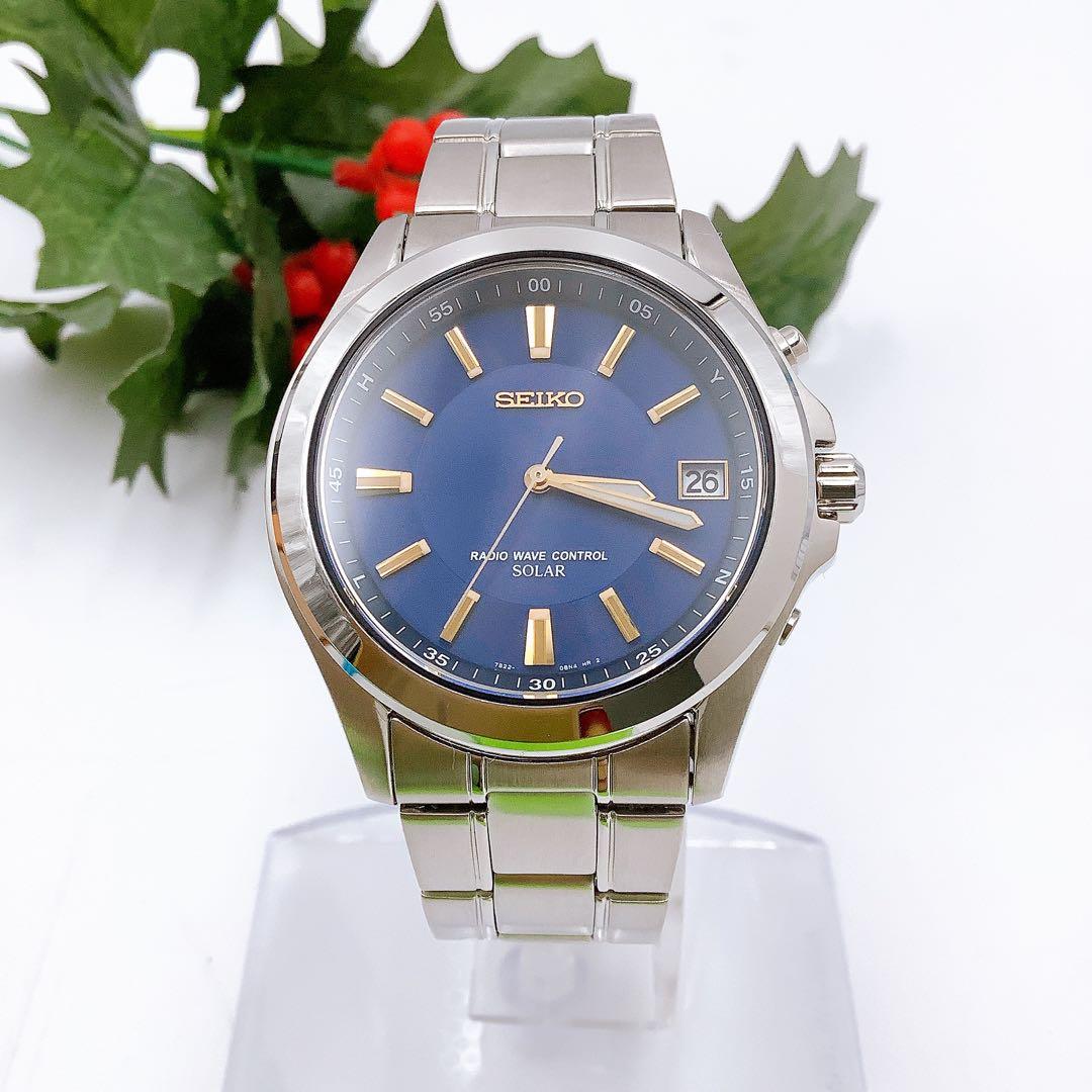 ほぼ新品✨セイコー スピリット 腕時計 メンズ ソーラー サファイアガラス 防水