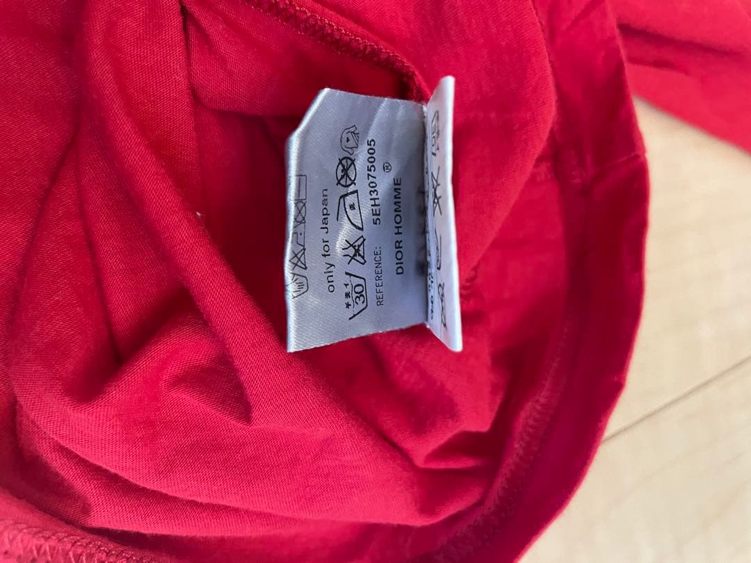 DIOR HOMME　ディオールオム　タンクトップ　レッド