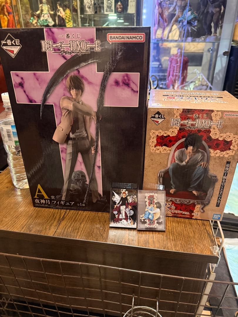 一番くじ　デスノート　A賞夜神月　ラストワン賞　L おまけ　アクリルブロック